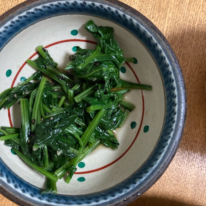 レンチン副菜♪ほうれん草の生姜醤油和え